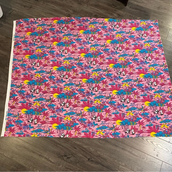 Vintage Material fabric piece Panda bears ,
Monkeys jungle sweatshirt material - Picture 2 of 8